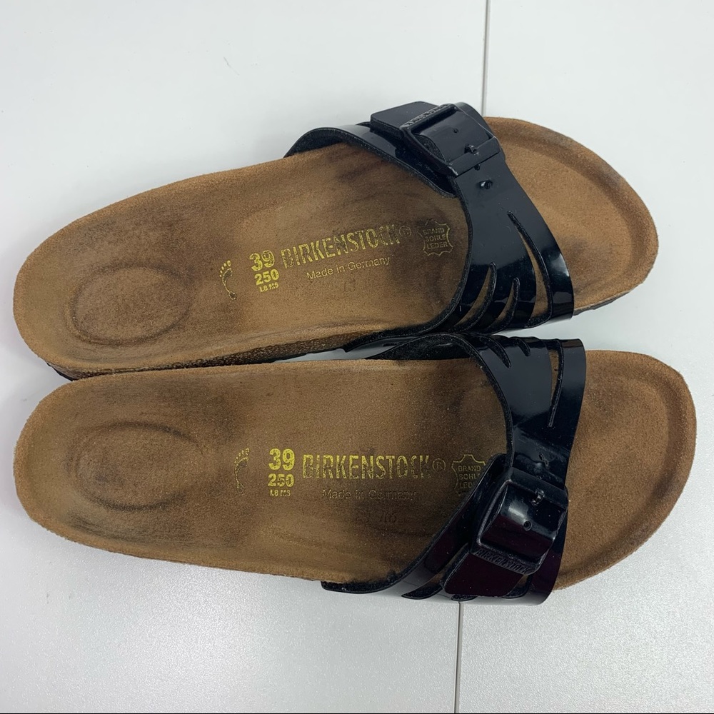 Birkenstock Black patent Sandals Women’s 8 - Picture 5 of 10